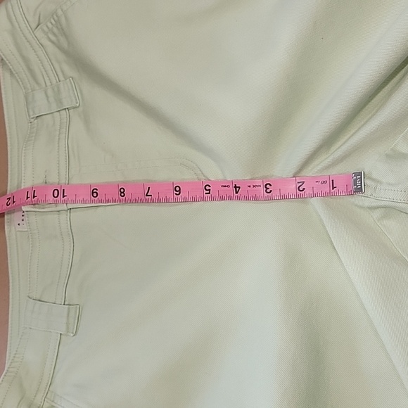 A New Day Size 10 Pistachio Green Straight Crop Denim Pants, Stretch - Picture 4 of 12